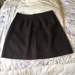 Gap Tobacco Wool Blend Lined Mini-Skirt - size 4  Length 17”